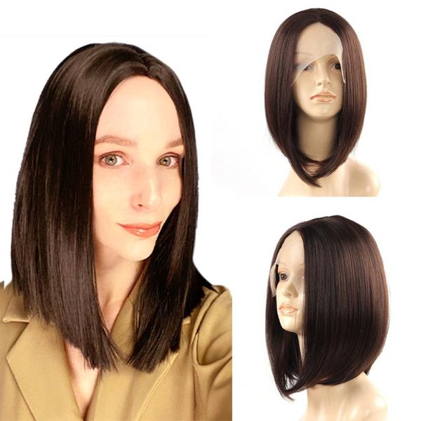 synthetic t-part lace bob wigs short straight wig for cosplay women 14 inch heat resistant, Black
synthetic t-part lace bob wigs short straight wig for cosplay women 14 inch heat resistant, Black
