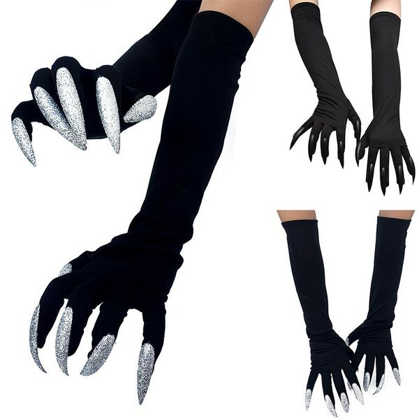 five fingers gloves halloween long nails cosplay funny festival witch costume party scary fancy props black mitten, Blue;gray
five fingers gloves halloween long nails cosplay funny festival witch costume party scary fancy props black mitten, Blue;gray