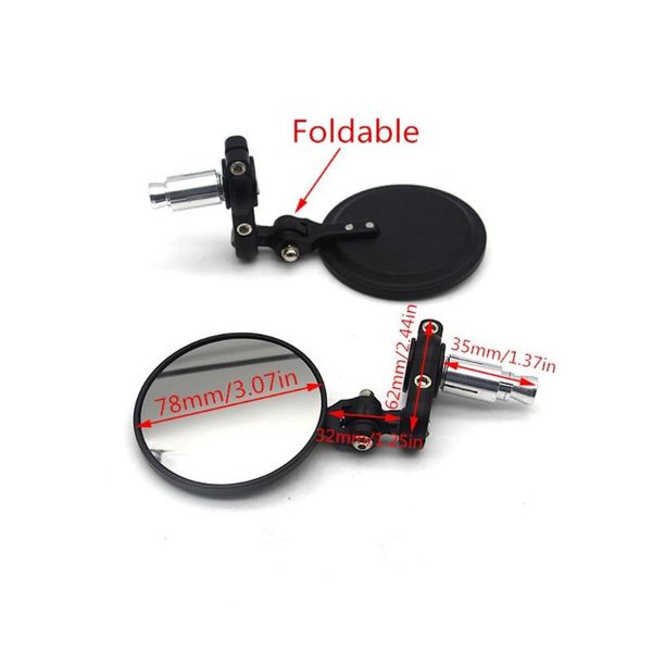 motorcycle mirrors 22mm foldable aluminum rear view handlebar end side rearview b36b
motorcycle mirrors 22mm foldable aluminum rear view handlebar end side rearview b36b
