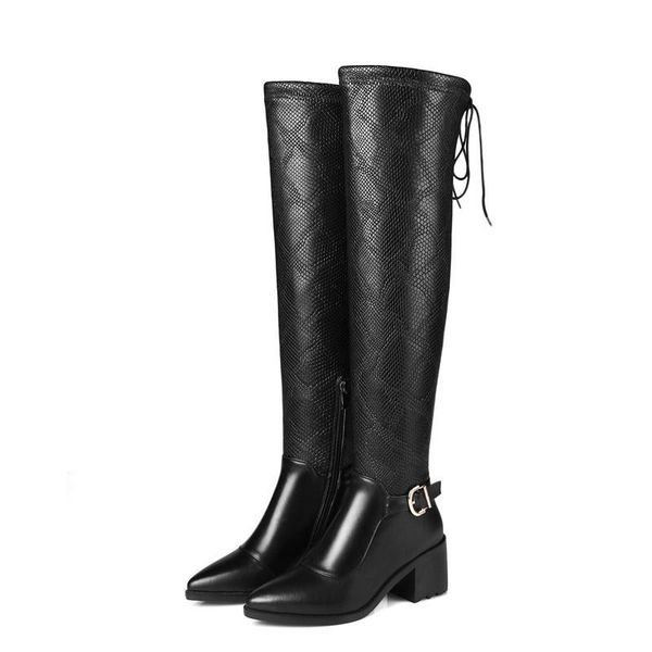 boots qplyxcoplus size 34-45 over the knee genuine leather + pu serpentine high heels shoes female zipper black
boots qplyxcoplus size 34-45 over the knee genuine leather + pu serpentine high heels shoes female zipper black