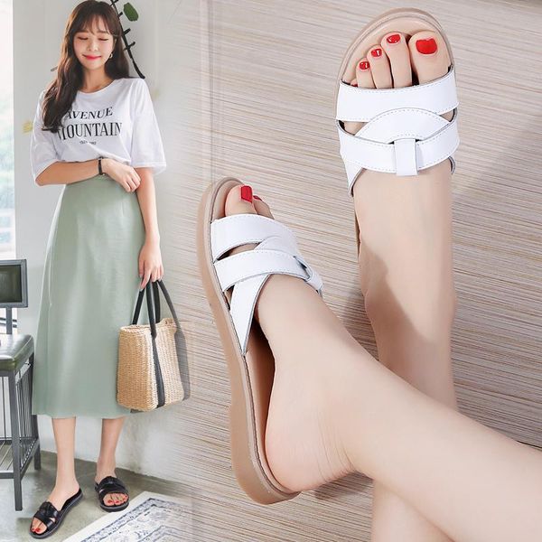 slippers tkn sandals women 2021 summer slip on flat slides leather suede ladies flip flops 323, Black
slippers tkn sandals women 2021 summer slip on flat slides leather suede ladies flip flops 323, Black