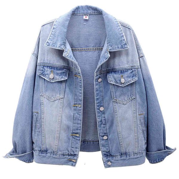 women's jackets spring autumn denim jacket women korean solid long sleeve loose single-breasted vintage jeans coat ladie jyqc, Black;brown
women's jackets spring autumn denim jacket women korean solid long sleeve loose single-breasted vintage jeans coat ladie jyqc, Black;brown