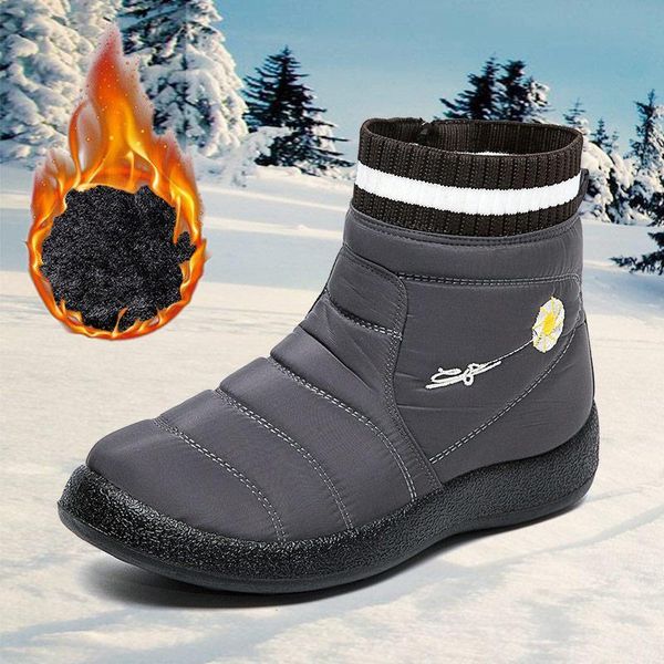boots 2021 winter women plush waterproof non-slip ankle daisy embroidery casual female shoes ladies comfortable warm, Black
boots 2021 winter women plush waterproof non-slip ankle daisy embroidery casual female shoes ladies comfortable warm, Black