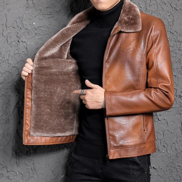 men's fur & faux fashion good quality fake leather jacket men coats pu outerwear business winter fleece lining male 3xl 4xl, Black
men's fur & faux fashion good quality fake leather jacket men coats pu outerwear business winter fleece lining male 3xl 4xl, Black