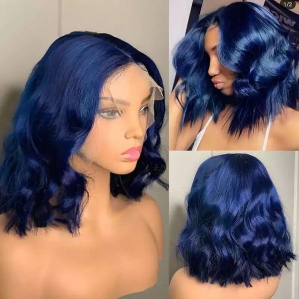 lace wigs 200%density dark blue color short bob body wave front wig with natural hairline brazilian remy human hair for women, Black;brown
lace wigs 200%density dark blue color short bob body wave front wig with natural hairline brazilian remy human hair for women, Black;brown