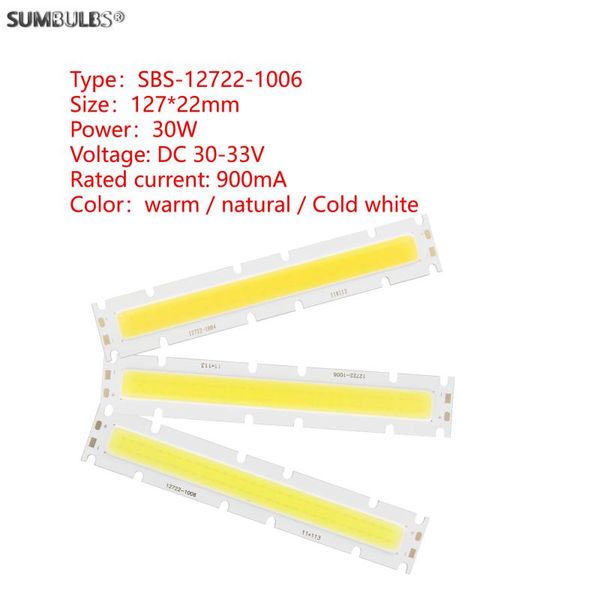 bulbs 5pcs/lot 30w 30-33v 900ma led cob light chip source for floodlight 127mm lights strip lamp
bulbs 5pcs/lot 30w 30-33v 900ma led cob light chip source for floodlight 127mm lights strip lamp