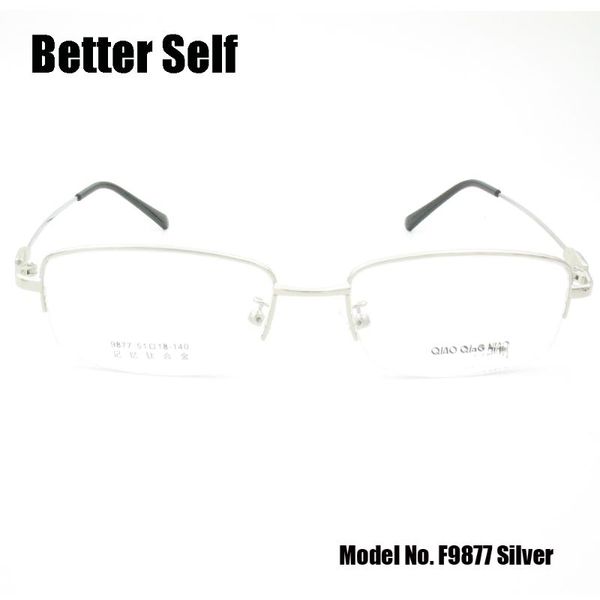 half rim spectacles flexible temple eyewear metal eye glasses quality rectangle better self f9877 fashion sunglasses frames, Black
half rim spectacles flexible temple eyewear metal eye glasses quality rectangle better self f9877 fashion sunglasses frames, Black