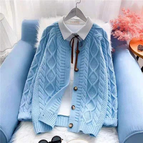women's knits & tees 2021 women autumn winter solid knitted sweater female casual long sleeve loose cardigan fashion o-neck jumpers q76, White
women's knits & tees 2021 women autumn winter solid knitted sweater female casual long sleeve loose cardigan fashion o-neck jumpers q76, White