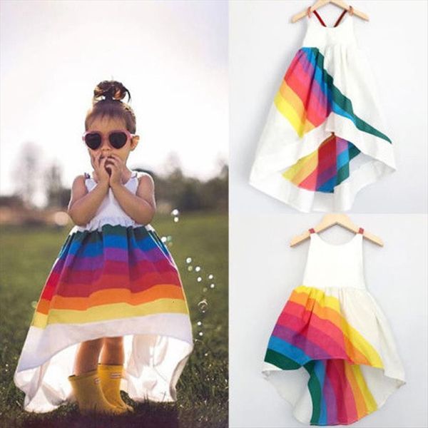 girls princess rainbow printed girl dress sling childrens kids clothes fashion summer toddler party, Red;yellow
girls princess rainbow printed girl dress sling childrens kids clothes fashion summer toddler party, Red;yellow