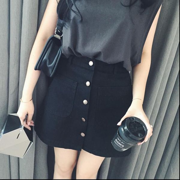 women mini womens skirt jeans denim high waist metal button pencil skirts summer girls a line korean harajuku streetwear, Black
women mini womens skirt jeans denim high waist metal button pencil skirts summer girls a line korean harajuku streetwear, Black