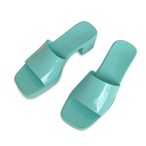 slippers summer platform jelly shoes women's mules high heels candy color flip flops casual beach slides women, Black
slippers summer platform jelly shoes women's mules high heels candy color flip flops casual beach slides women, Black