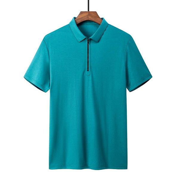 men shirt business cotton zipper collar classic style short sleeve solid color summer clothing bd1228 men's polos, White;black
men shirt business cotton zipper collar classic style short sleeve solid color summer clothing bd1228 men's polos, White;black