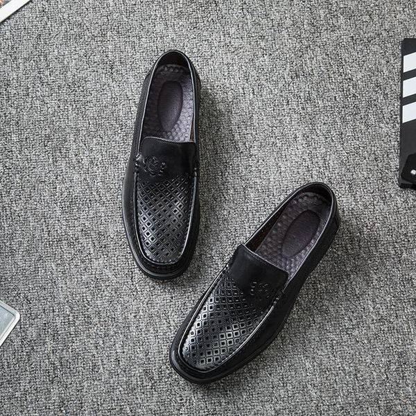 dress shoes men's fashion casual pea leather breathable business versatile autumn foot cover comfortable inner lining, Black
dress shoes men's fashion casual pea leather breathable business versatile autumn foot cover comfortable inner lining, Black