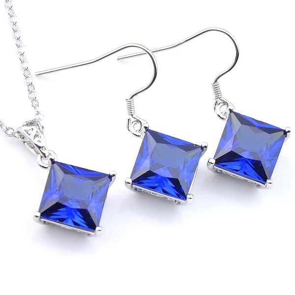 luckyshine fashion bridal jewelry set wholesale elegant square dark blue cubic zirconia 925 silver vintage charms and pendants wedding neckl
luckyshine fashion bridal jewelry set wholesale elegant square dark blue cubic zirconia 925 silver vintage charms and pendants wedding neckl