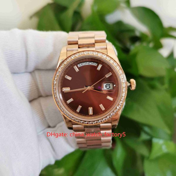 bp maker watches 40mm day-date 228238 diamond bezel president 18k gold asia 2813 eta 2836 movement mechanical automatic mens watch men', Slivery;brown
bp maker watches 40mm day-date 228238 diamond bezel president 18k gold asia 2813 eta 2836 movement mechanical automatic mens watch men', Slivery;brown