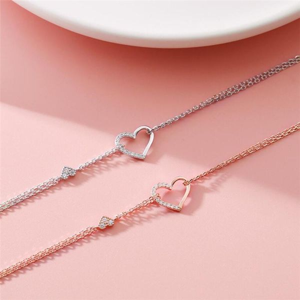 sole memory double layer sweet romantic gift heart 925 sterling silver clavicle chain female necklace sne547 chains
sole memory double layer sweet romantic gift heart 925 sterling silver clavicle chain female necklace sne547 chains