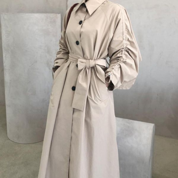 women's trench coats coat winter windbreaker overcoat lapel single-breasted elegant pocket korea drawstring slim autumn waistband 2022, Tan;black
women's trench coats coat winter windbreaker overcoat lapel single-breasted elegant pocket korea drawstring slim autumn waistband 2022, Tan;black
