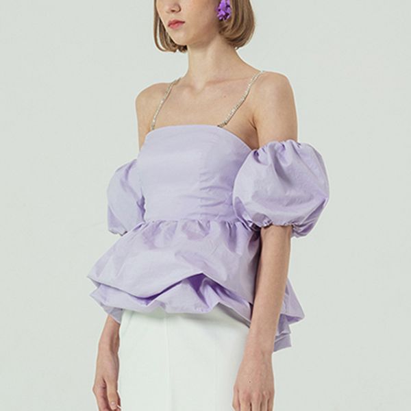 polo Msxu europe fashion personality summer beatiful sexy strapless puff sleeve trend shirt, White
polo Msxu europe fashion personality summer beatiful sexy strapless puff sleeve trend shirt, White