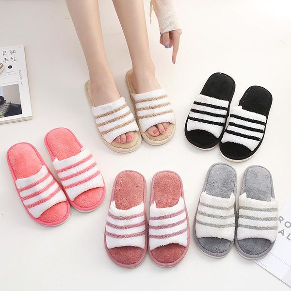 four seasons striped indoor slippers for men women pvc sole no slip floor slipper home shoes male female, Black
four seasons striped indoor slippers for men women pvc sole no slip floor slipper home shoes male female, Black