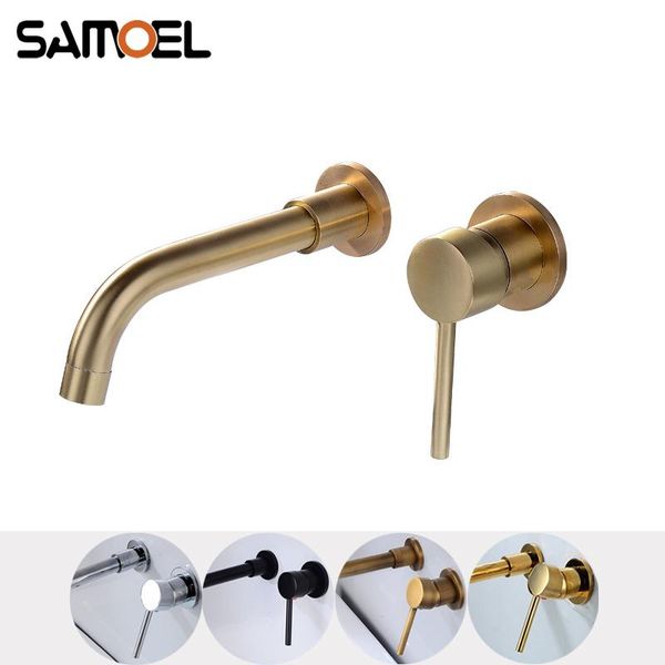 bathroom sink faucets brass wall-mounted two-hole concealed gold brushed faucet rotating white basin cold water mixer tap g1135
bathroom sink faucets brass wall-mounted two-hole concealed gold brushed faucet rotating white basin cold water mixer tap g1135