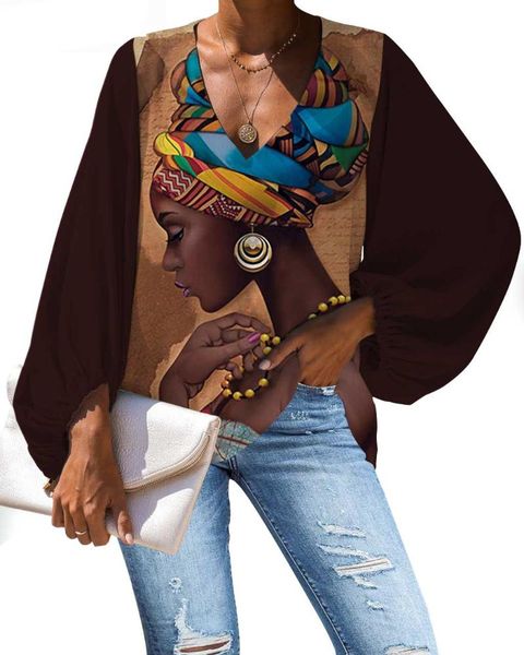 harajuku shirts women african black queen print blouse 2021 casual loose long sleeve clothes blusas mujer wholesale dro women's blouses, White
harajuku shirts women african black queen print blouse 2021 casual loose long sleeve clothes blusas mujer wholesale dro women's blouses, White