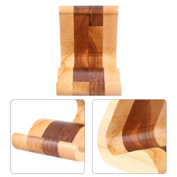 cell phone mounts & holders mobile holder wooden tablet support rack modern decorative dock