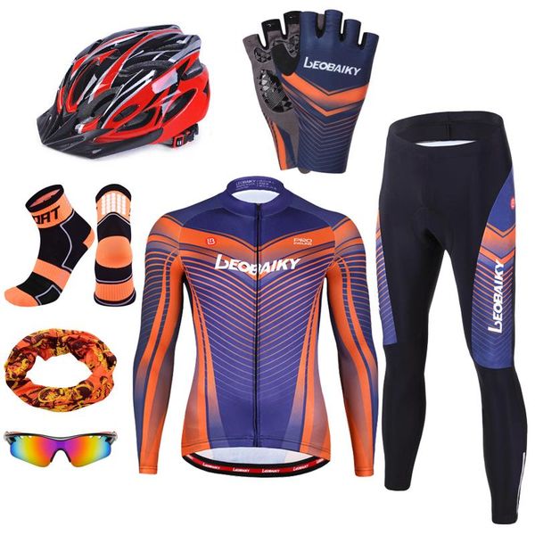 pro team cycling set men summer long sleeve bicycle clothes road racing bike clothing mtb wear helmet gloves accessories sets, Black;blue
pro team cycling set men summer long sleeve bicycle clothes road racing bike clothing mtb wear helmet gloves accessories sets, Black;blue