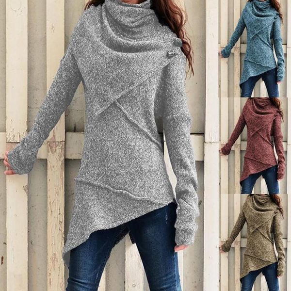 women's sweaters vintage casual women autumn winter turtleneck knitted sweater irregular hem slim cultivate, White;black
women's sweaters vintage casual women autumn winter turtleneck knitted sweater irregular hem slim cultivate, White;black