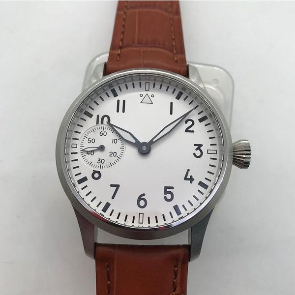 wristwatches 42mm men hand winding watch sterile dial green luminous ss case sapphire glass waterproof manual corgeut, Slivery;brown
wristwatches 42mm men hand winding watch sterile dial green luminous ss case sapphire glass waterproof manual corgeut, Slivery;brown