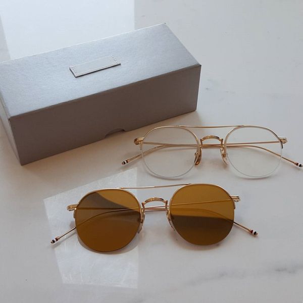 designer thom polarized sunglasses men tb903 vintage round fashion pilot alloy glasses women anti-glare eyewear with box 79pk, White;black
designer thom polarized sunglasses men tb903 vintage round fashion pilot alloy glasses women anti-glare eyewear with box 79pk, White;black