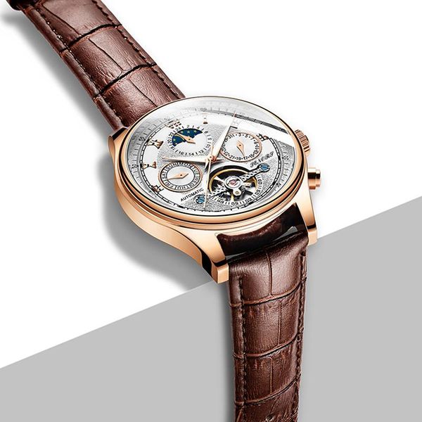wristwatches tourbillon skeleton automatic mechanical watch men luxury rose gold brown leather self winding wrist watches reloj hombre todo, Slivery;brown
wristwatches tourbillon skeleton automatic mechanical watch men luxury rose gold brown leather self winding wrist watches reloj hombre todo, Slivery;brown