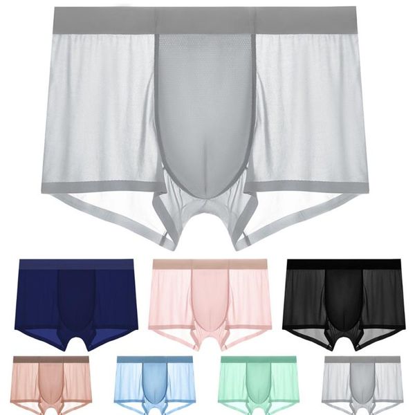 underpants men transparent underpant quick-drying ice silk large size brief loose solid color breathable boxer see through pouch, Black;white
underpants men transparent underpant quick-drying ice silk large size brief loose solid color breathable boxer see through pouch, Black;white