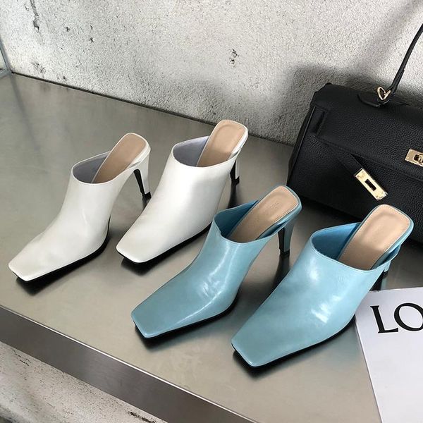 summer luxury women candy color high heels slipper mules white yellow blue slides designer lady square toe party shoe slippers, Black
summer luxury women candy color high heels slipper mules white yellow blue slides designer lady square toe party shoe slippers, Black