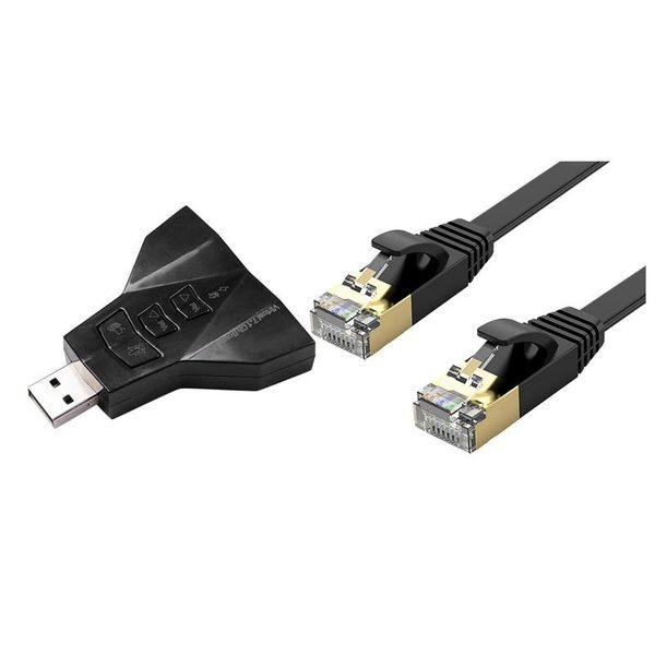 sound cards dual hole usb audio conversion adapter with ethernet cable,for cat 7 gigabit lan network rj45 10gbps 600mhz
sound cards dual hole usb audio conversion adapter with ethernet cable,for cat 7 gigabit lan network rj45 10gbps 600mhz