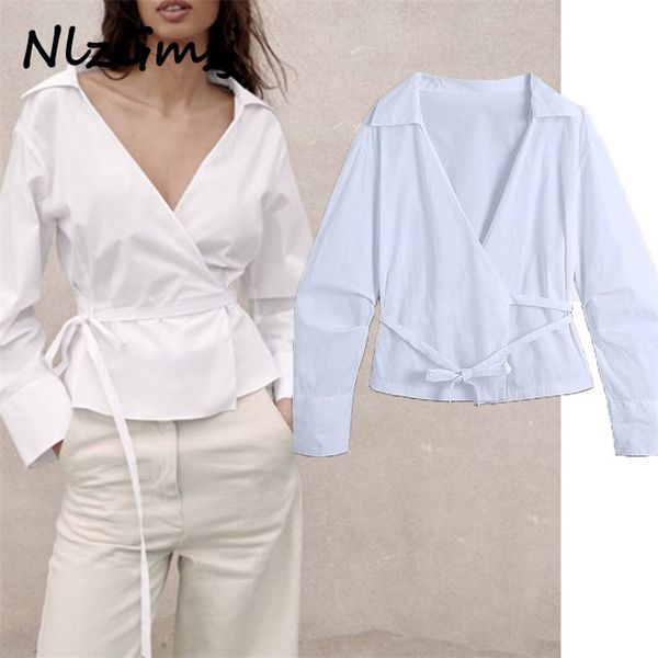blouse women poplin vintage shirt long sleeve pleated spring tied shirts woman front wrap casual 03 210628, White
blouse women poplin vintage shirt long sleeve pleated spring tied shirts woman front wrap casual 03 210628, White