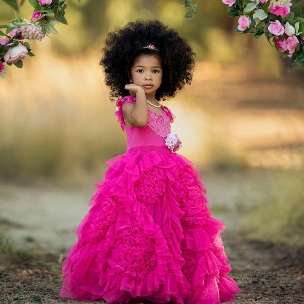 girl's dresses fuchsia flower girl for wedding lace appliques ruffles girls birthday party gowns pearls first communion dress, Red;yellow
girl's dresses fuchsia flower girl for wedding lace appliques ruffles girls birthday party gowns pearls first communion dress, Red;yellow