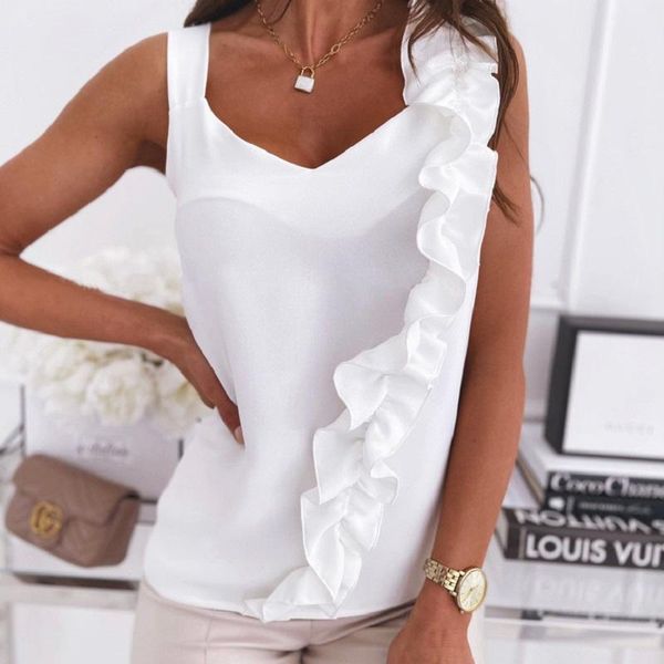 women's blouses & shirts women elegant ruffle blouse short shirt sleeve backless lace up solid oversize o-neck summer loose casual, White
women's blouses & shirts women elegant ruffle blouse short shirt sleeve backless lace up solid oversize o-neck summer loose casual, White