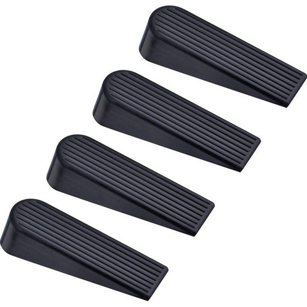 bath accessory set 4 pack door swedges, rubber non-scratching sers for home and office (black)
bath accessory set 4 pack door swedges, rubber non-scratching sers for home and office (black)