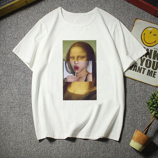 mona lisa cartoon and mens t shirt womens fun women kawaii personality o neck short sleeved fashion harajuku casual s, White;black
mona lisa cartoon and mens t shirt womens fun women kawaii personality o neck short sleeved fashion harajuku casual s, White;black