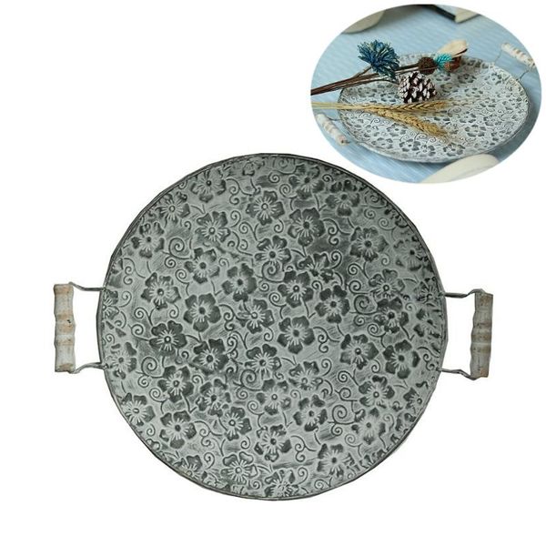 handcrafted round flat metal tray retro decorative serving kitchen storage & organization
handcrafted round flat metal tray retro decorative serving kitchen storage & organization