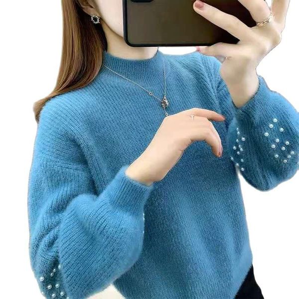 women's sweaters imitate mink fleece turtleneck sweater women knitted pullover 2021 autumn winter loose short jacket female, White;black
women's sweaters imitate mink fleece turtleneck sweater women knitted pullover 2021 autumn winter loose short jacket female, White;black