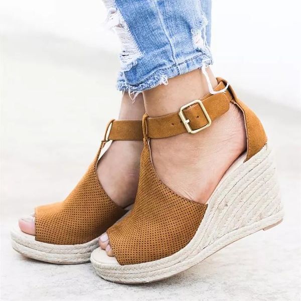 summer women sandals wedge peep toe shoes high heels beach ladies fashion platform rome plus size 42 43, Black
summer women sandals wedge peep toe shoes high heels beach ladies fashion platform rome plus size 42 43, Black