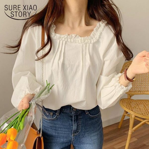 autumn long sleeve white blouse women korean cotton lace shirts blouses pullover shirt blusas 12496 women's &
autumn long sleeve white blouse women korean cotton lace shirts blouses pullover shirt blusas 12496 women's &