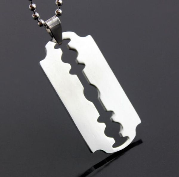 fashion men and women stainless steel blade pendant titanium jewelry choice bead necklace leather rope cross chain, Silver
fashion men and women stainless steel blade pendant titanium jewelry choice bead necklace leather rope cross chain, Silver