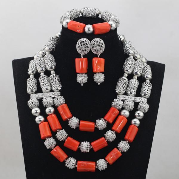earrings & necklace shinny sliver grey african bracelet set handmade natural coral beaded bridesmaid costume jewelry qw549, Silver
earrings & necklace shinny sliver grey african bracelet set handmade natural coral beaded bridesmaid costume jewelry qw549, Silver