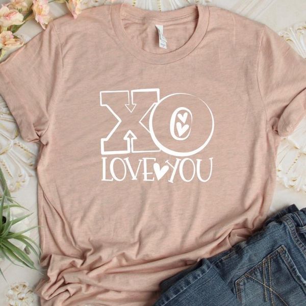 women's t-shirt xo love you valentines day shirt fashion funny graphic 100% cotton women tshirts korean round neck casual short sleeve, White
women's t-shirt xo love you valentines day shirt fashion funny graphic 100% cotton women tshirts korean round neck casual short sleeve, White