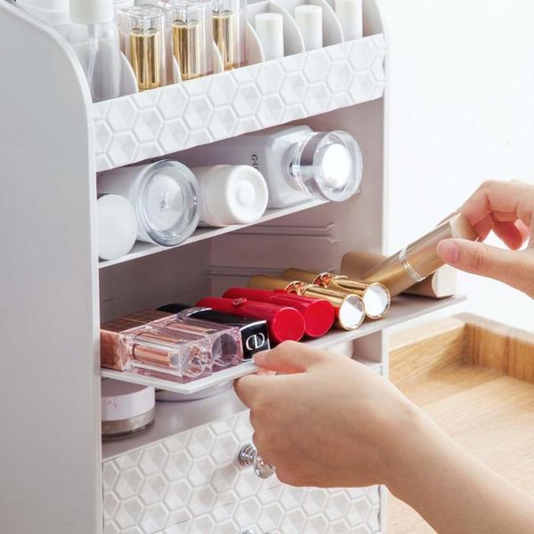 makeup organizer cosmetic storage box skin care product rack deskbrush holder jewelry case container boxes & bins
makeup organizer cosmetic storage box skin care product rack deskbrush holder jewelry case container boxes & bins
