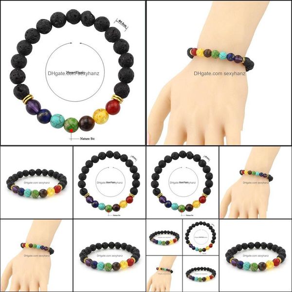 jewelry sennier 7 chakra charm bracelets & bangle colorf stone women girls lava beads bracelet beaded, strands drop delivery 2021 vvmys, Black
jewelry sennier 7 chakra charm bracelets & bangle colorf stone women girls lava beads bracelet beaded, strands drop delivery 2021 vvmys, Black