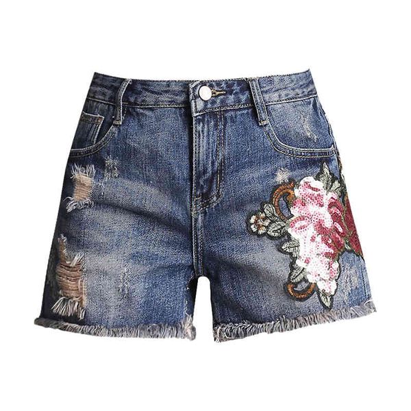 women's shorts summer embroidery sequined denim for bf high-waisted skinny wide-leg trousers plus size 2yrh, White;black
women's shorts summer embroidery sequined denim for bf high-waisted skinny wide-leg trousers plus size 2yrh, White;black