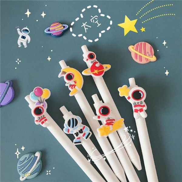 gel pens 6 pcs/lot astronaut planet pen cartoon 0.5mm black ink writing kawaii school office supply
gel pens 6 pcs/lot astronaut planet pen cartoon 0.5mm black ink writing kawaii school office supply